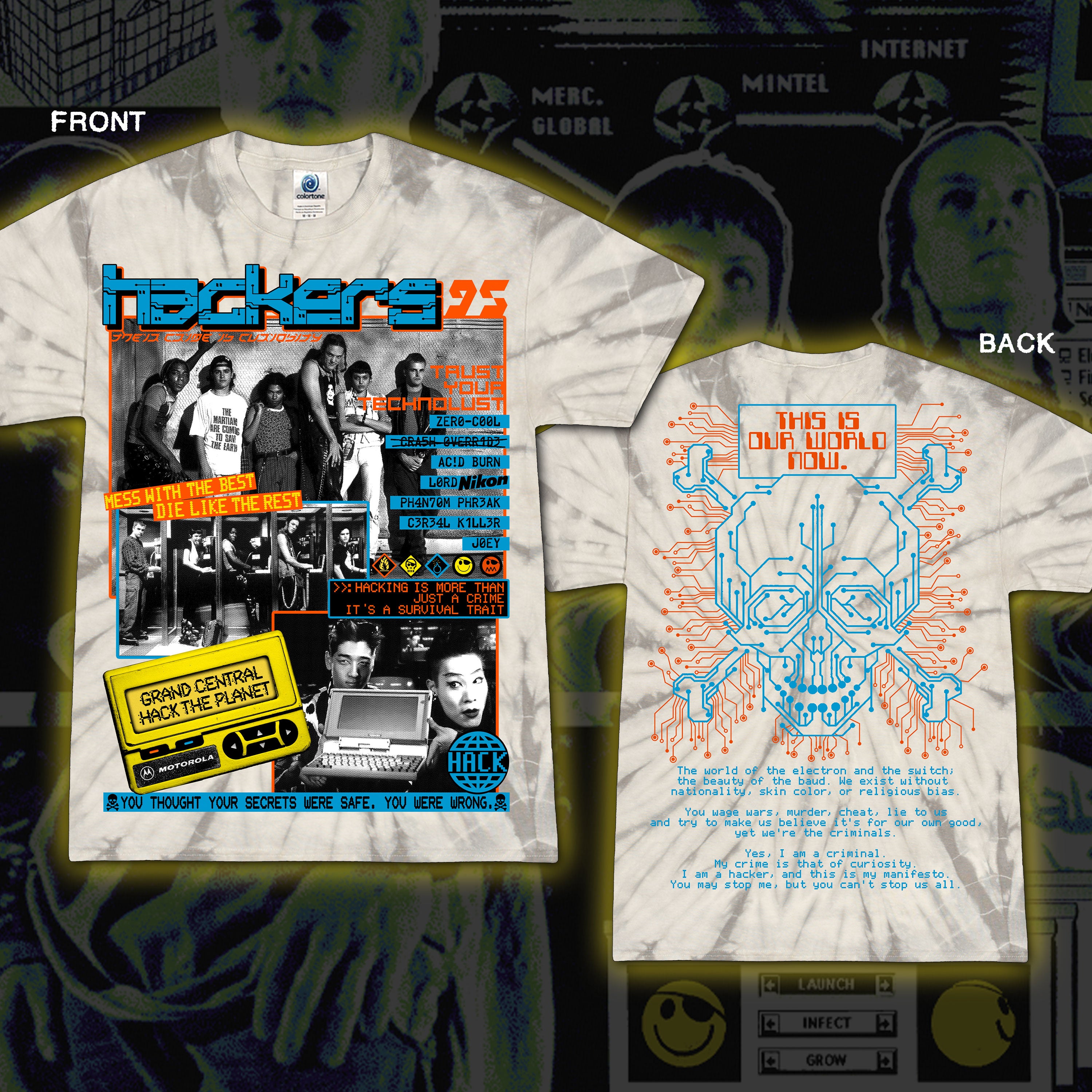 Hackers '95 "Mess With the Best" Tie dye