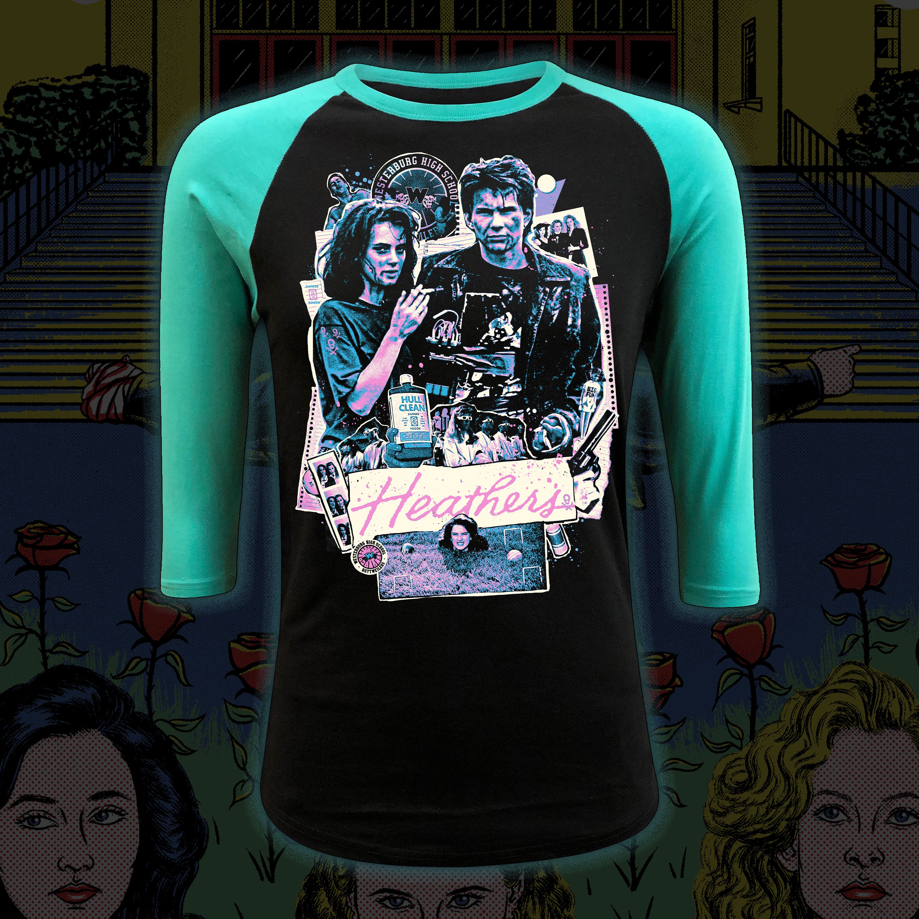 Heathers “What’s Your Damage?” Baseball tee