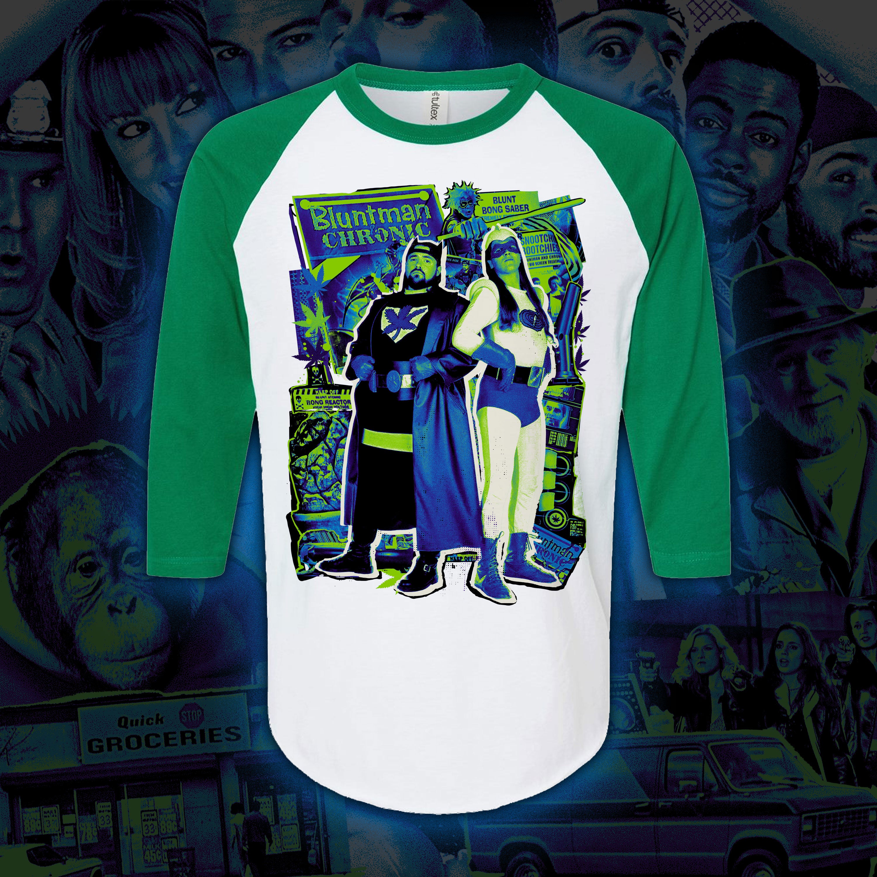 PRE-ORDER: Bluntman and Chronic – Baseball tee