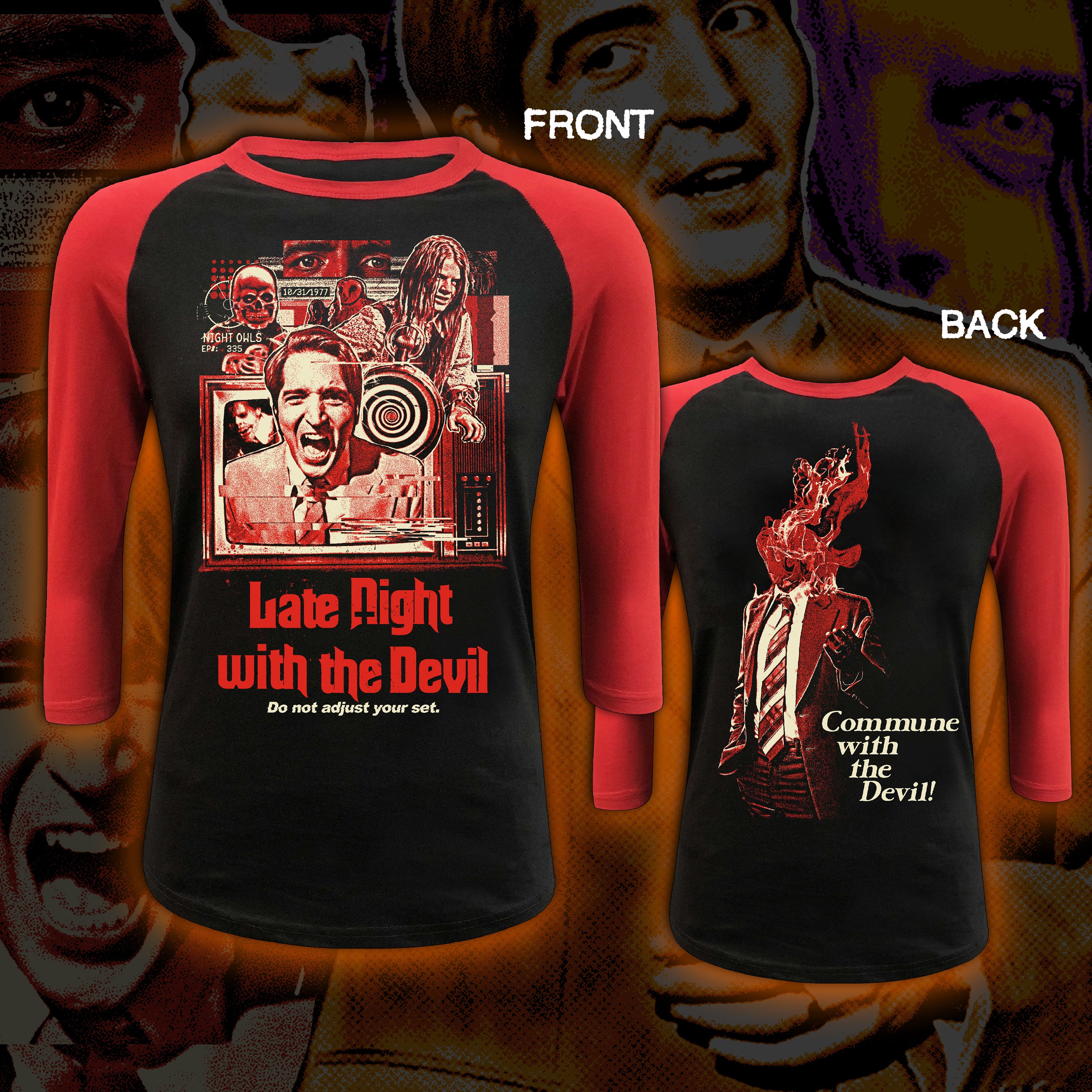 Late Night with the Devil – Baseball tee