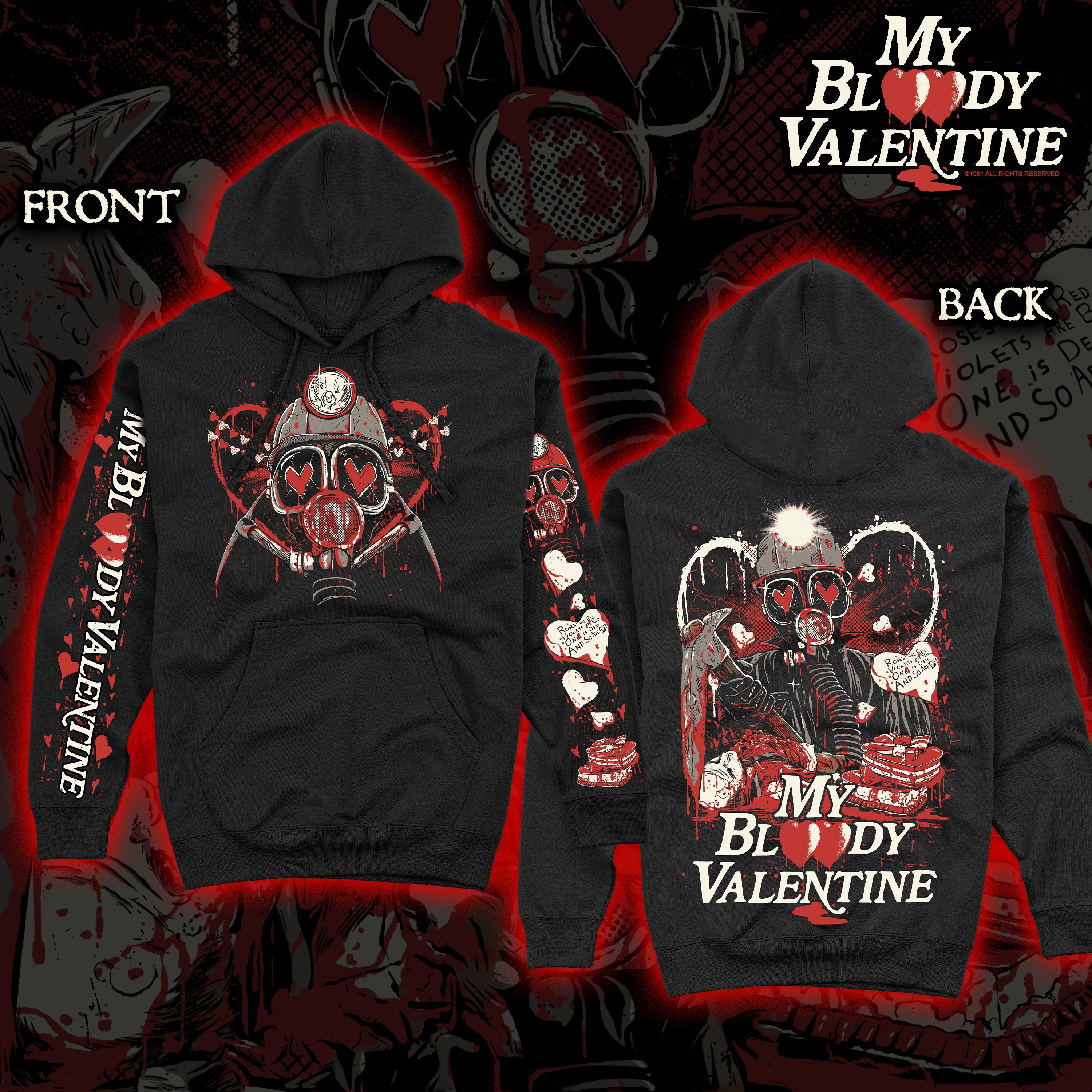 My Bloody Valentine "Beware" Pullover hoodie
