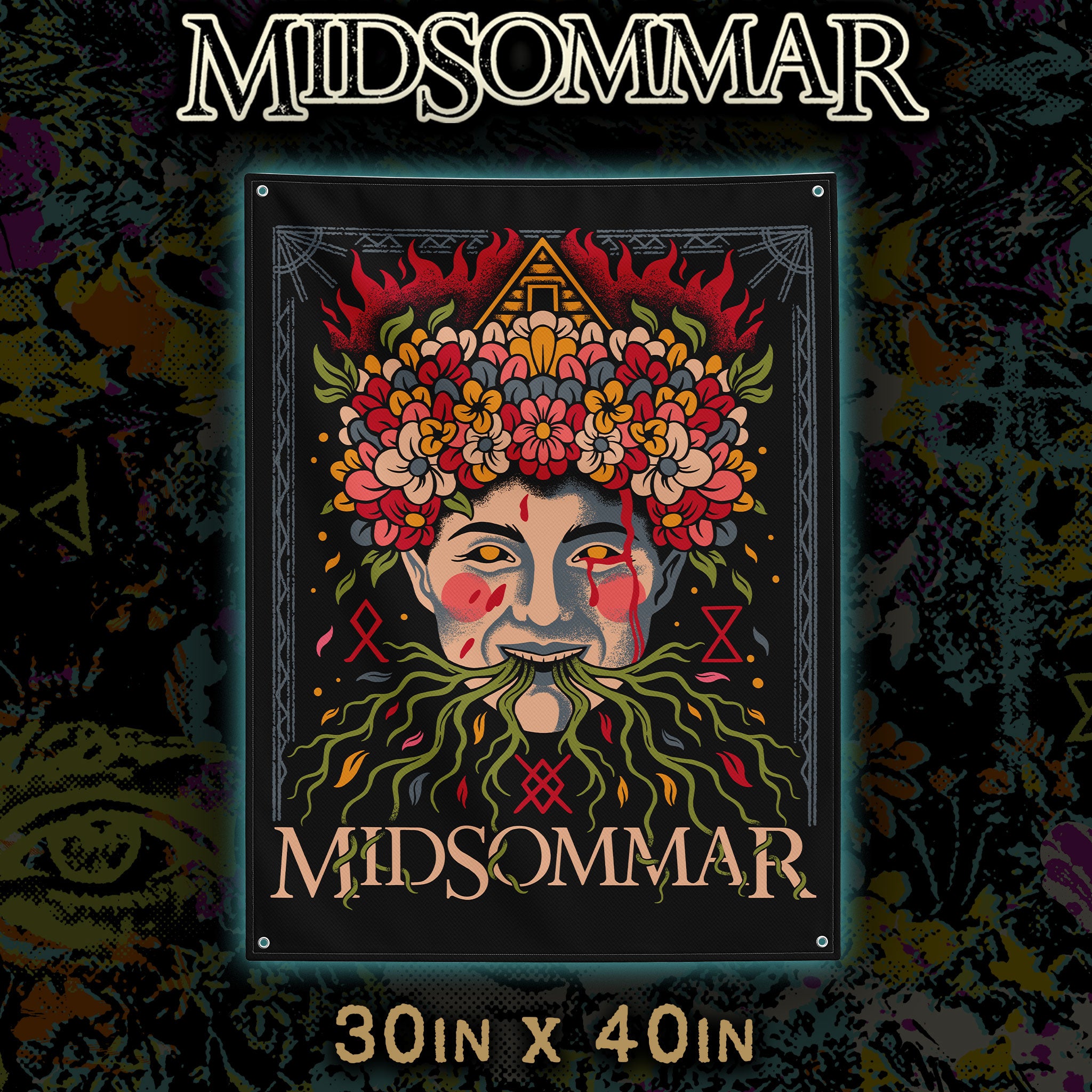 Midsommar "The May Queen" 30" x 40" Flag