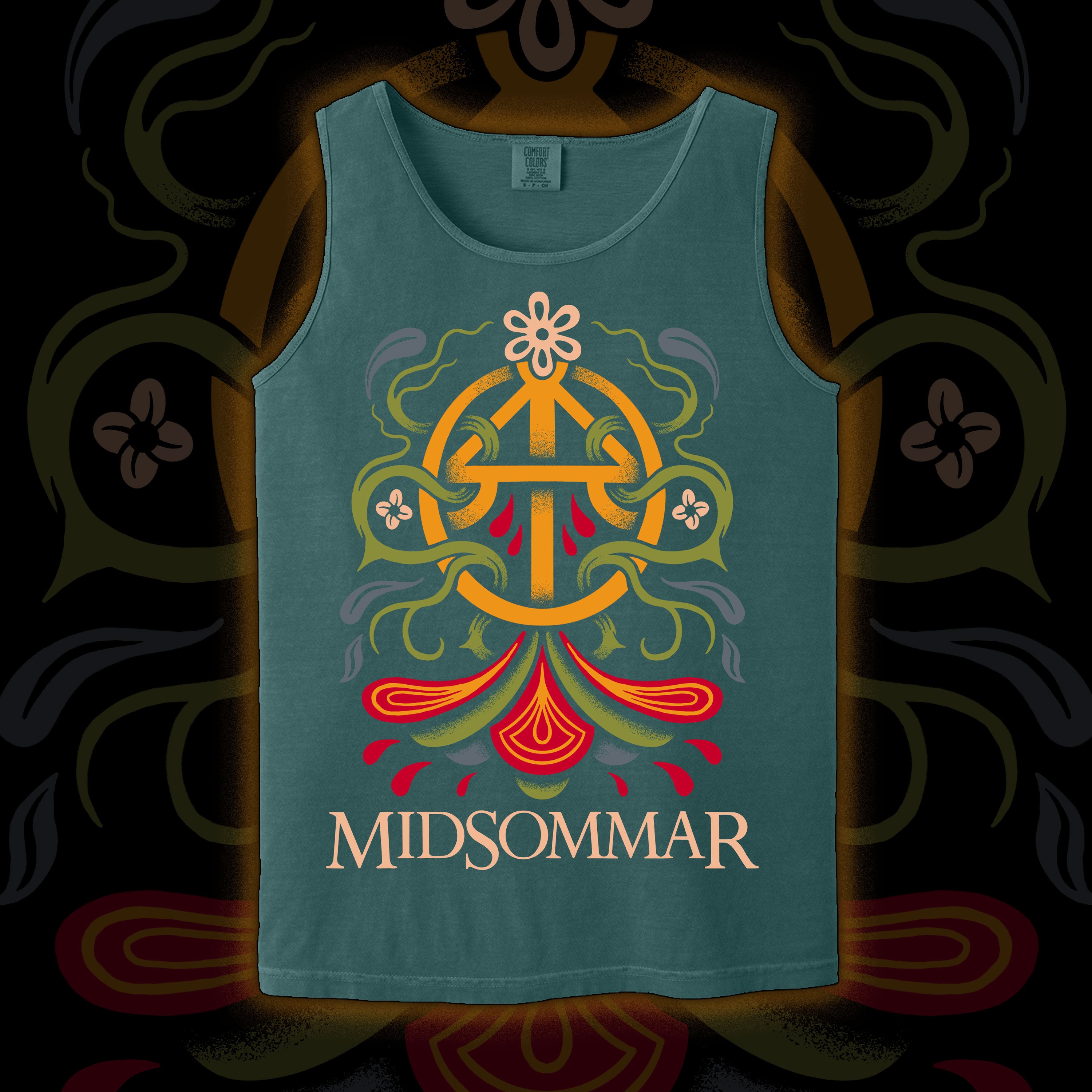 Midsommar - Tank top (Blue Spruce)