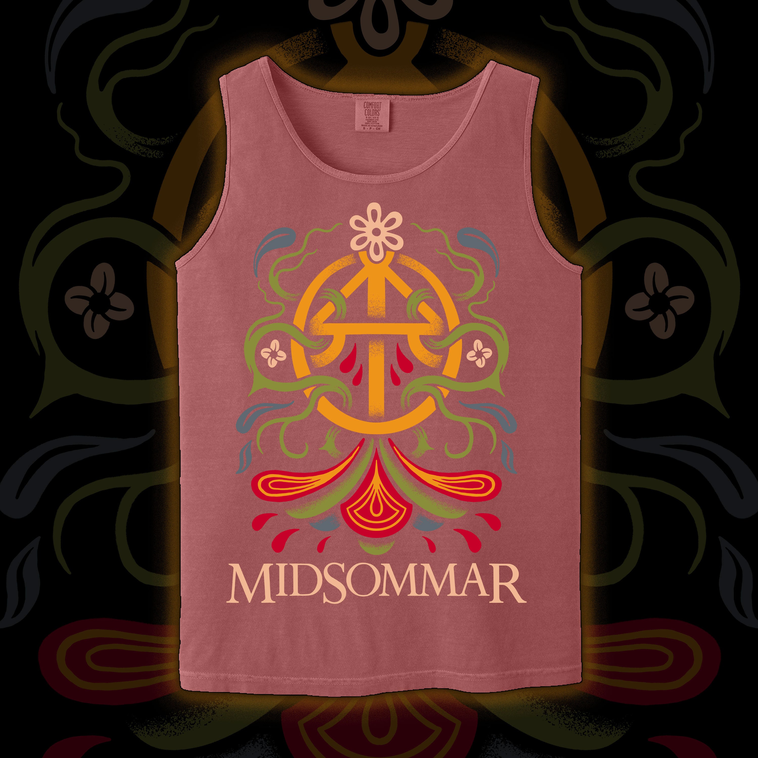 Midsommar - Tank top (Crimson)