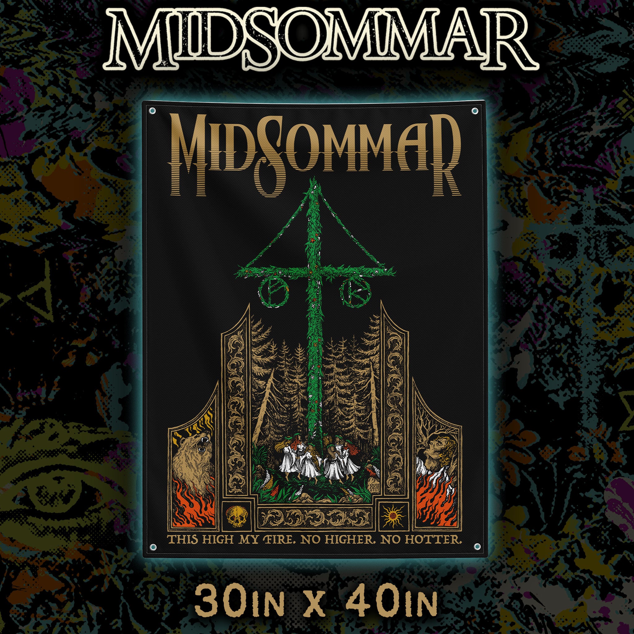 Midsommar "The Yew Tree" 30" x 40" Flag