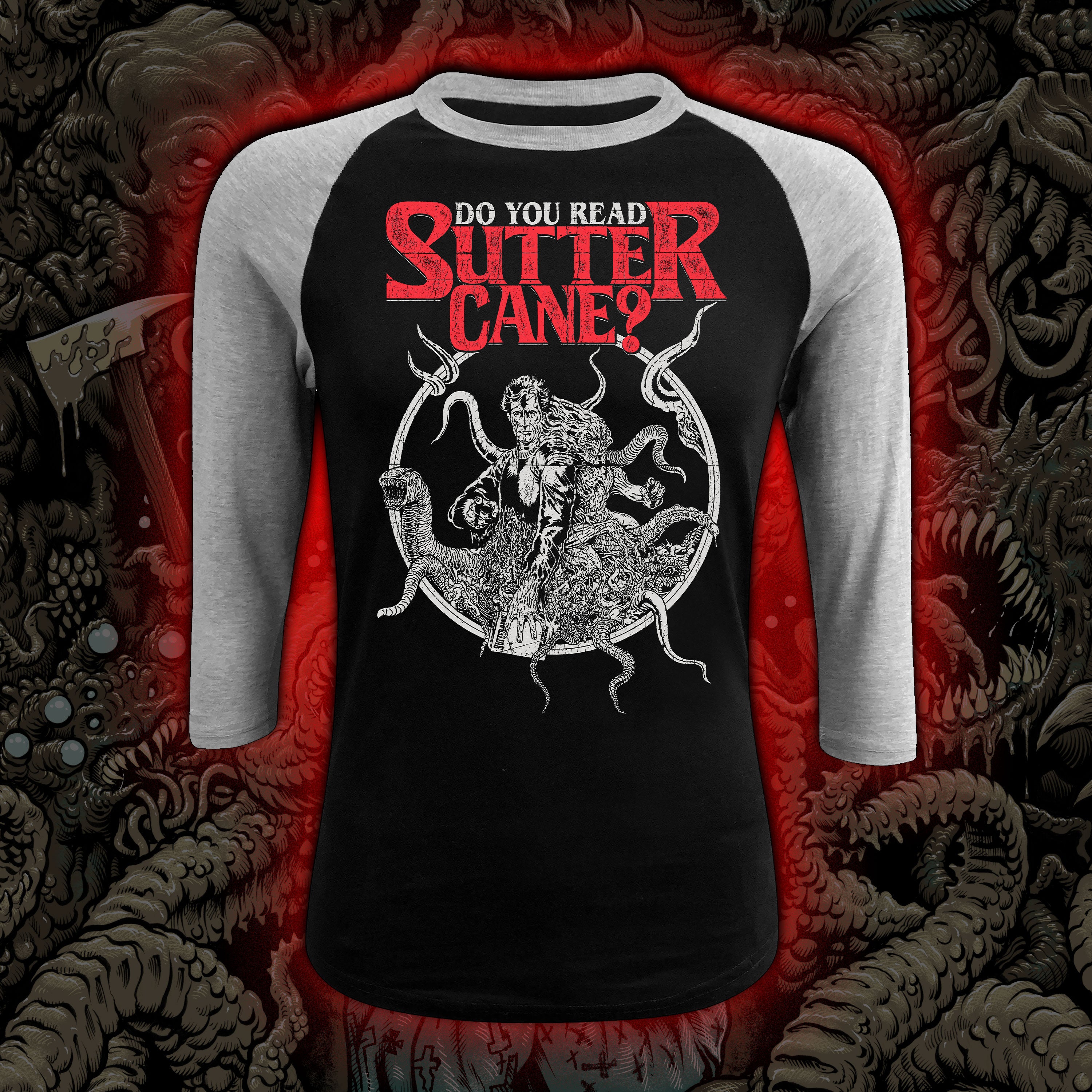 PRE-ORDER: Do You Read Sutter Cane? – Baseball tee