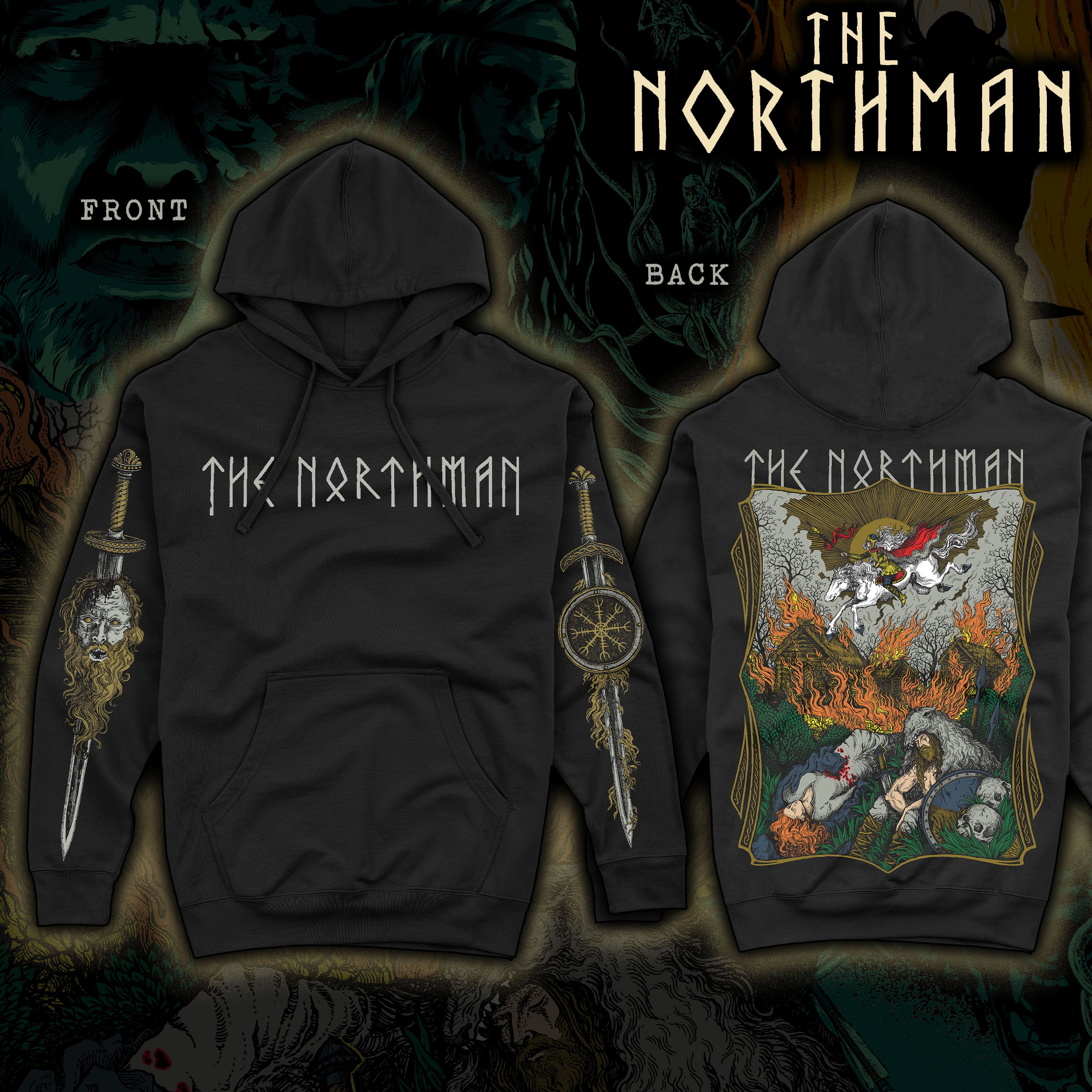 PRE-ORDER: The Northman "Valholl Awaits" Pullover hoodie