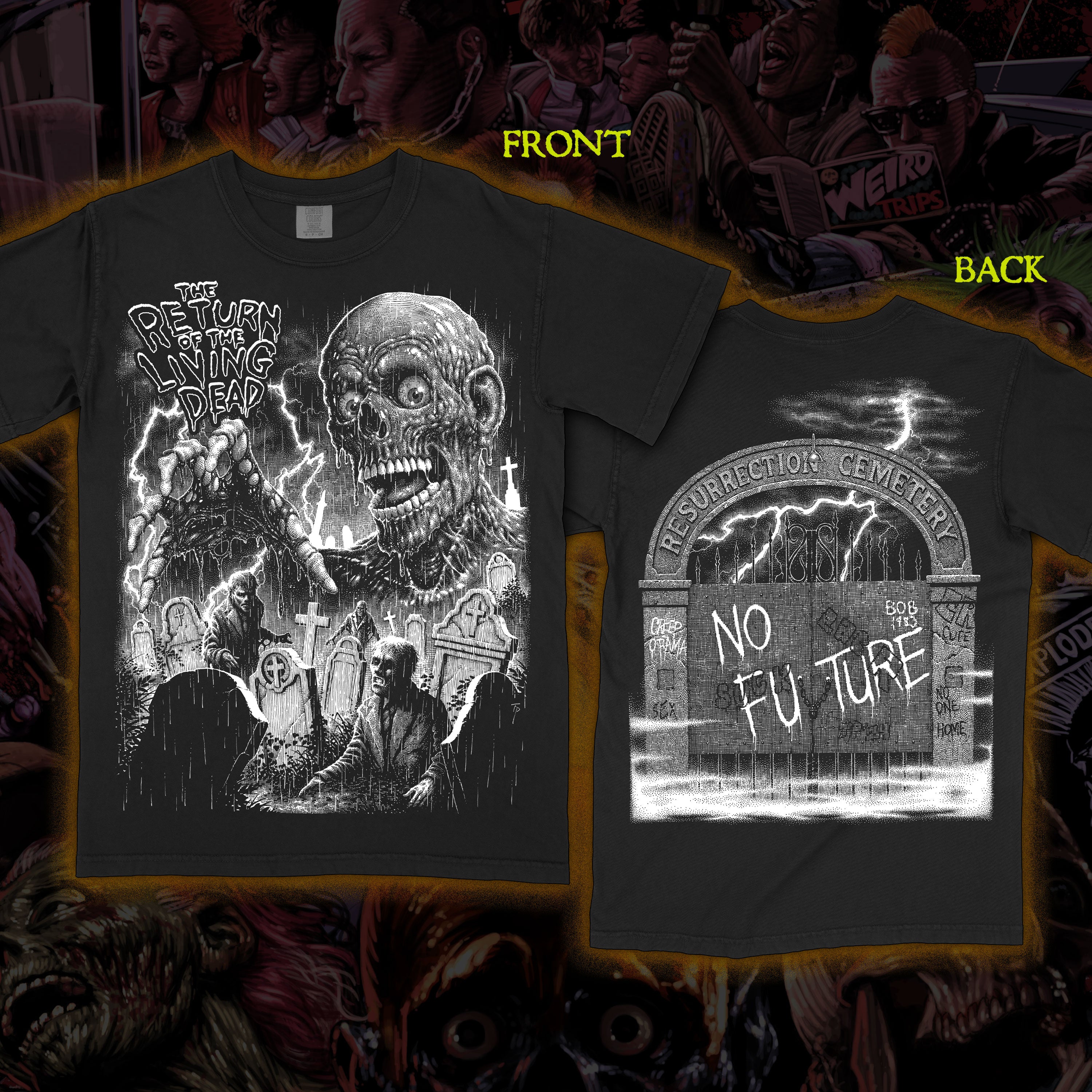 The Return of the Living Dead “Resurrection Cemetery” Premium tee