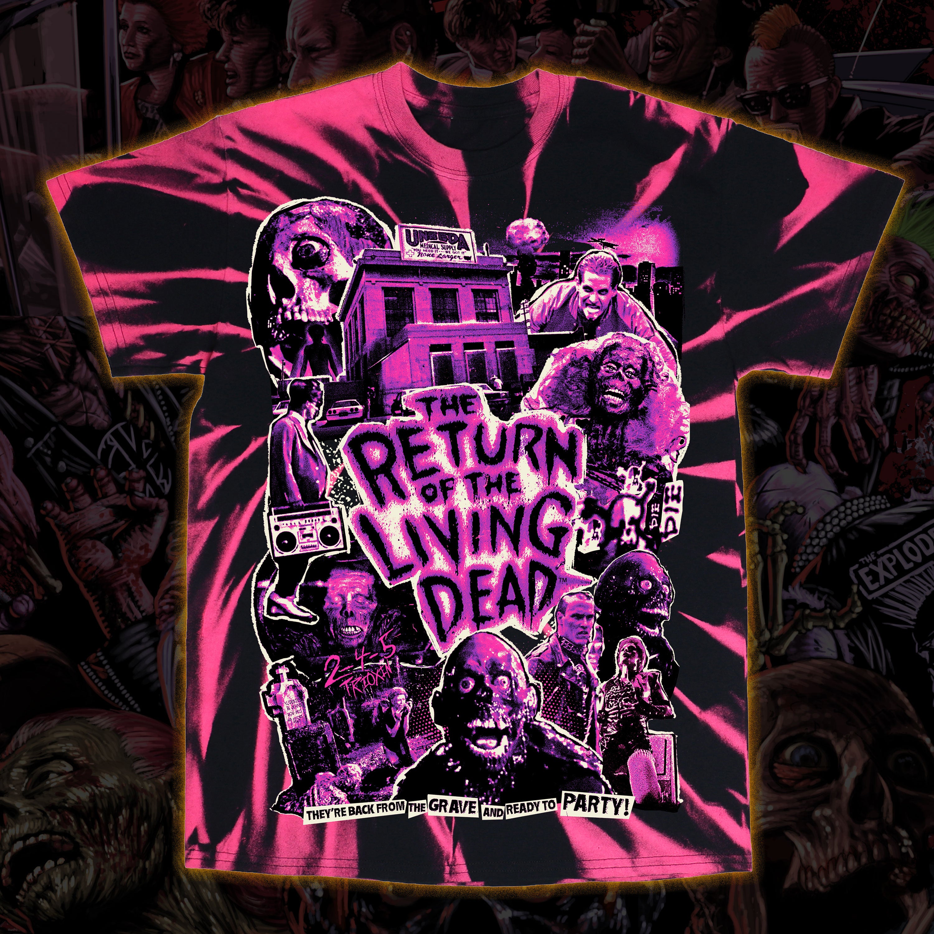 The Return of the Living Dead “They’re Back” Tie dye