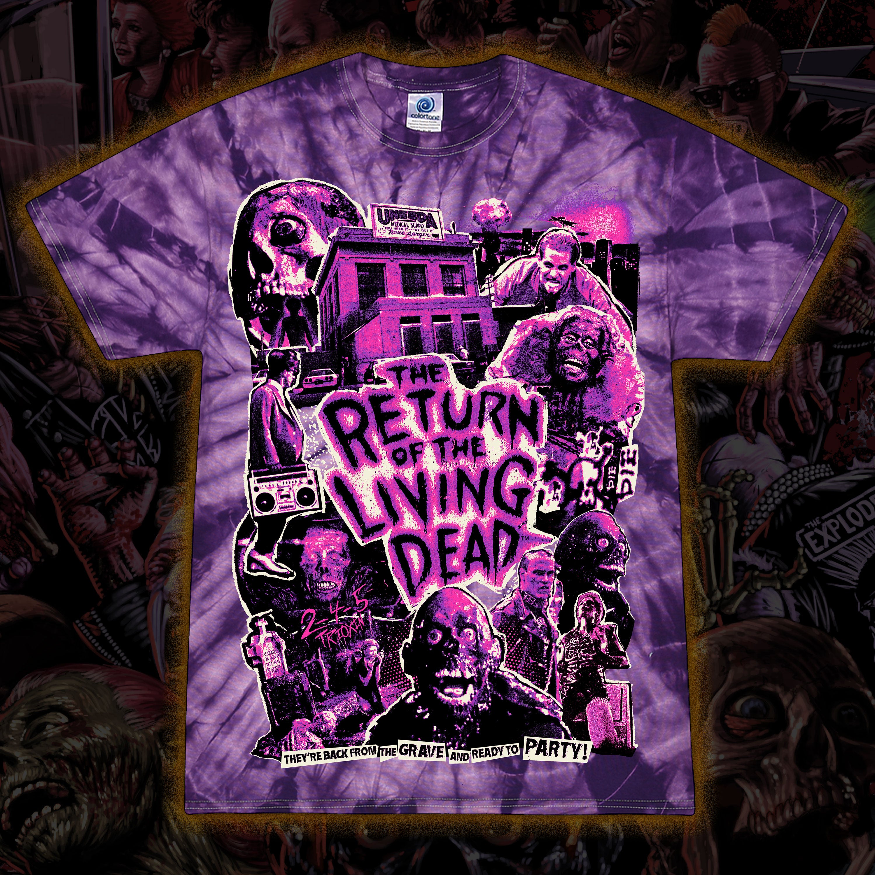 The Return of the Living Dead “Eat Your Brains” Tie dye