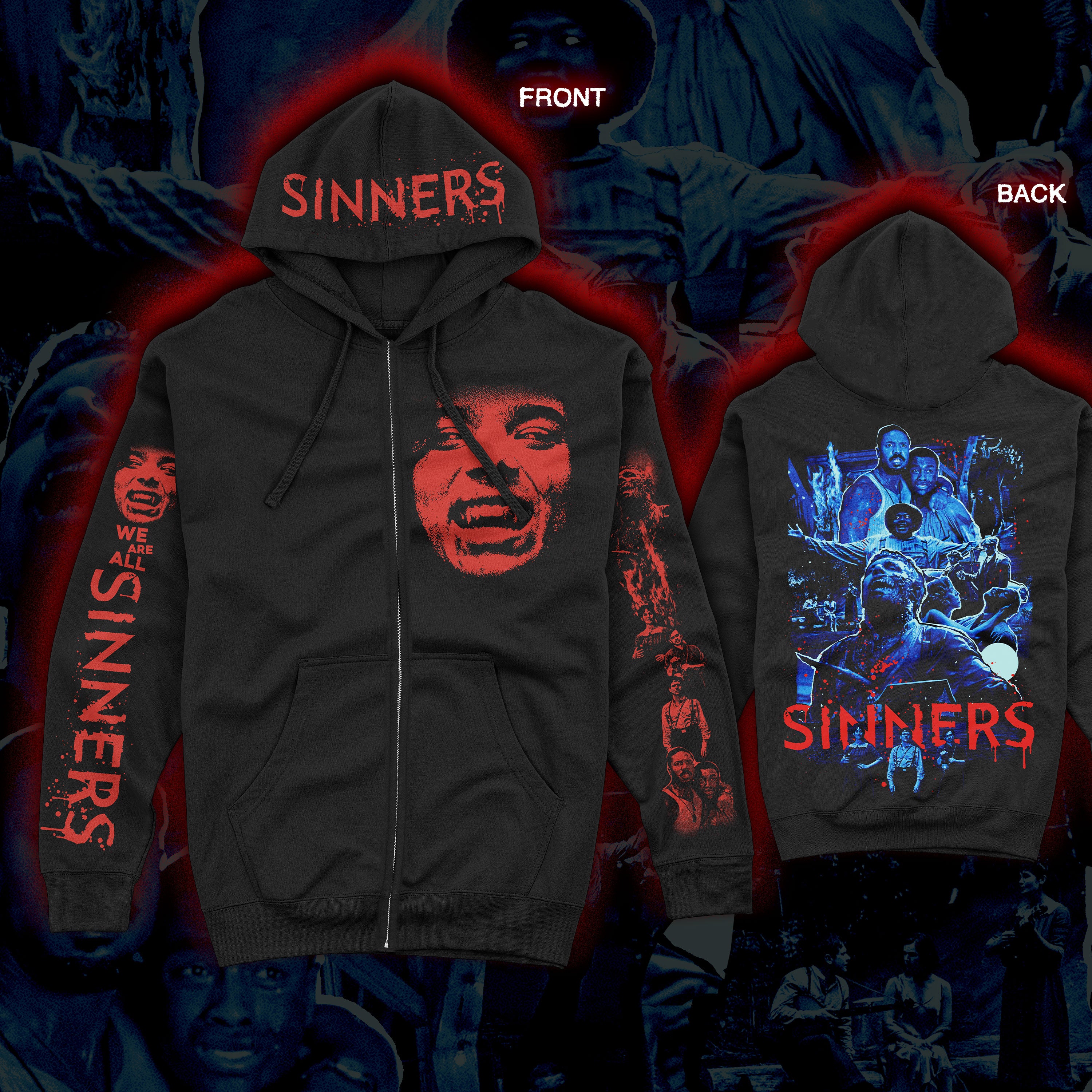 PRE-ORDER: Sinners “Together Forever” Zip up hoodie