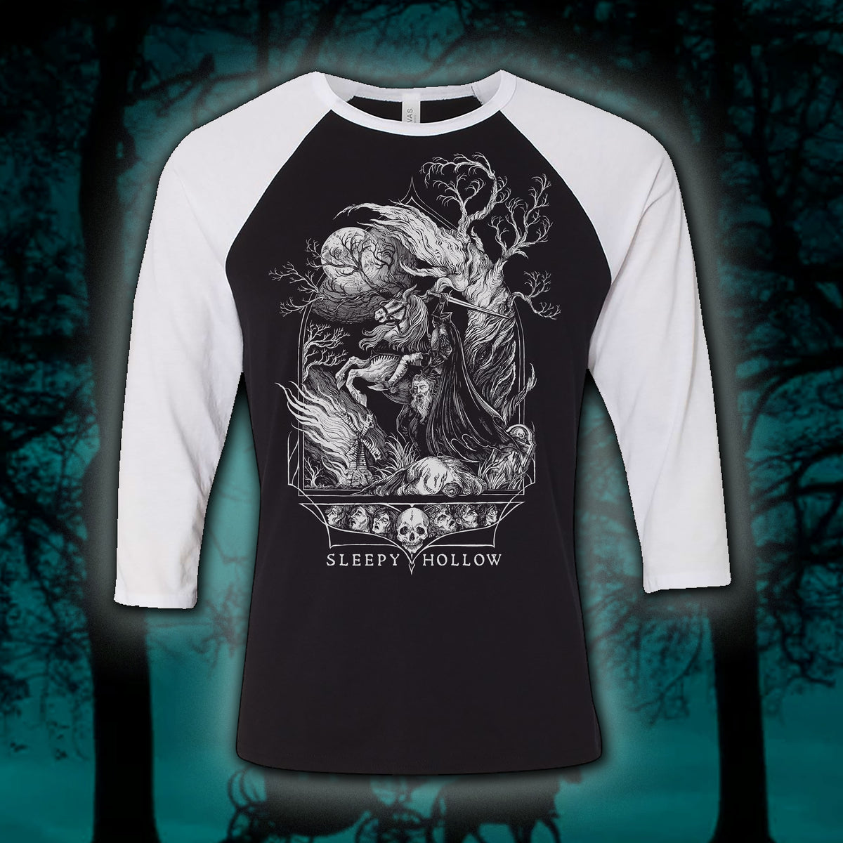 PRE-ORDER: Sleepy Hollow “Tree of the Dead” Baseball tee