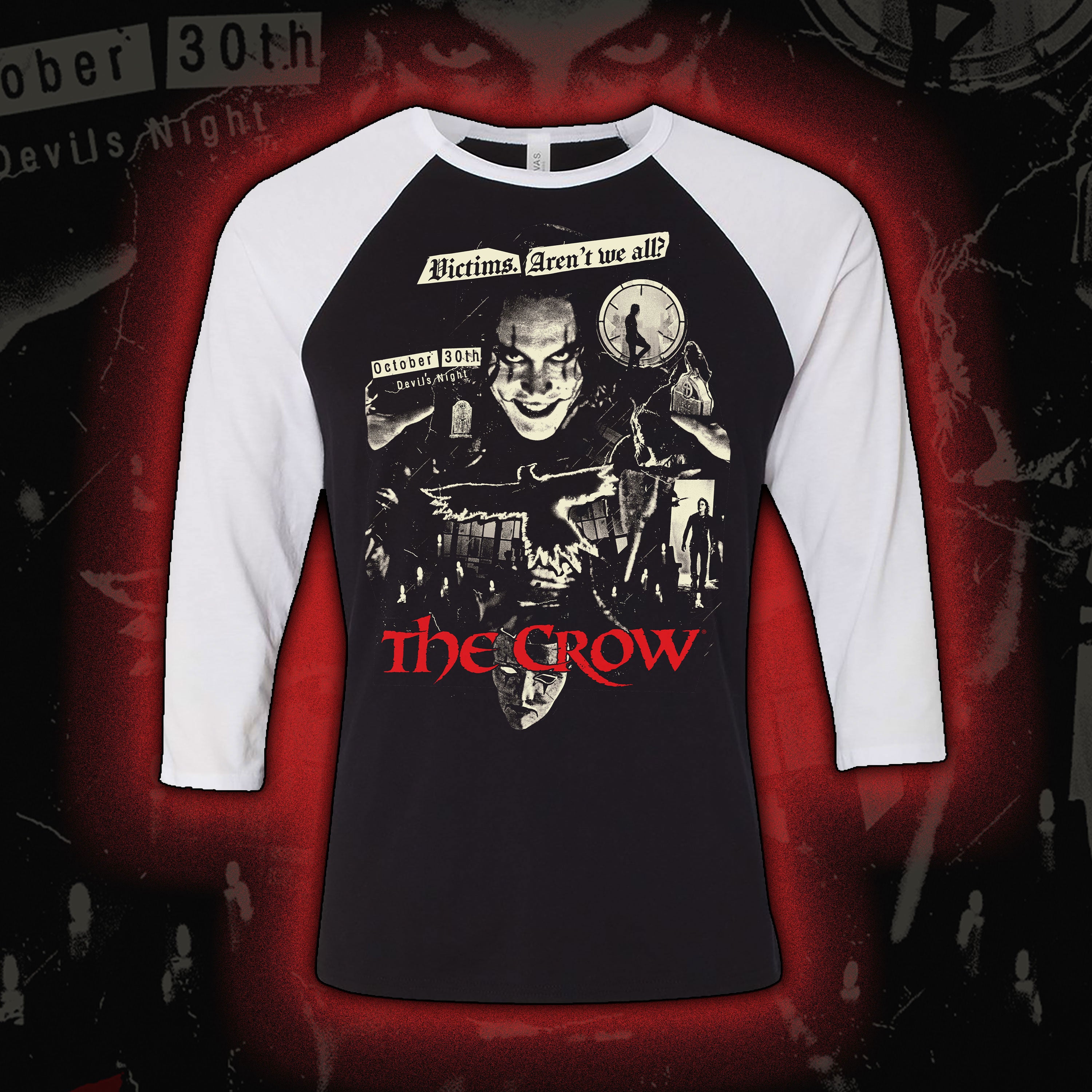 PRE-ORDER: The Crow “Victims” Baseball tee