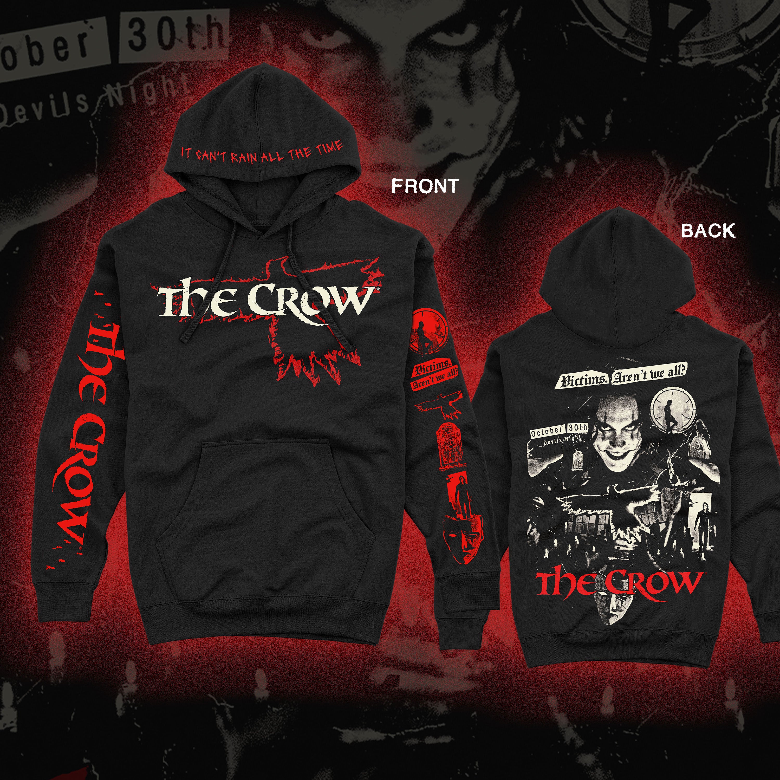 PRE-ORDER: The Crow “Victims” Pullover hoodie
