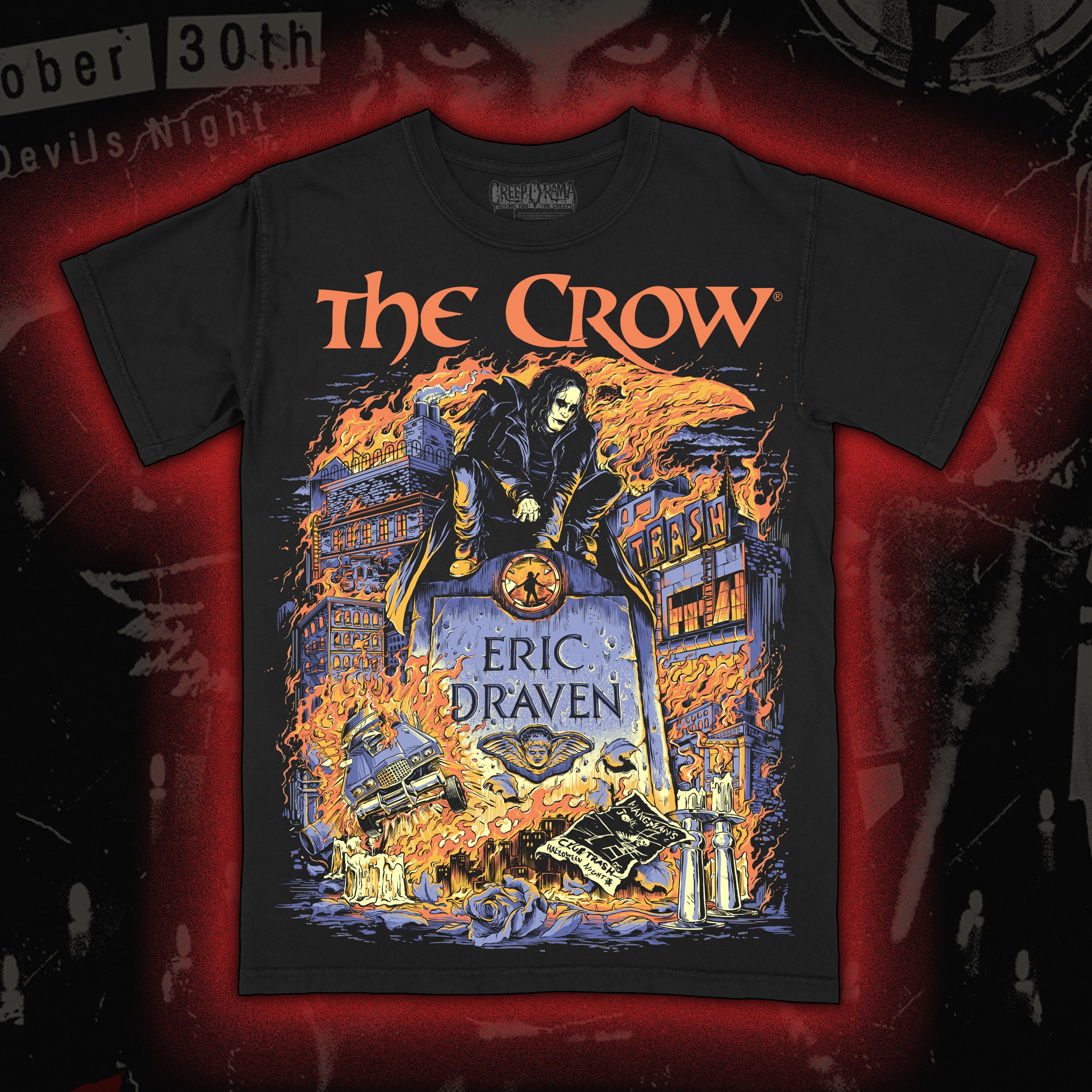 PRE-ORDER: The Crow “Devil’s Night” Premium tee