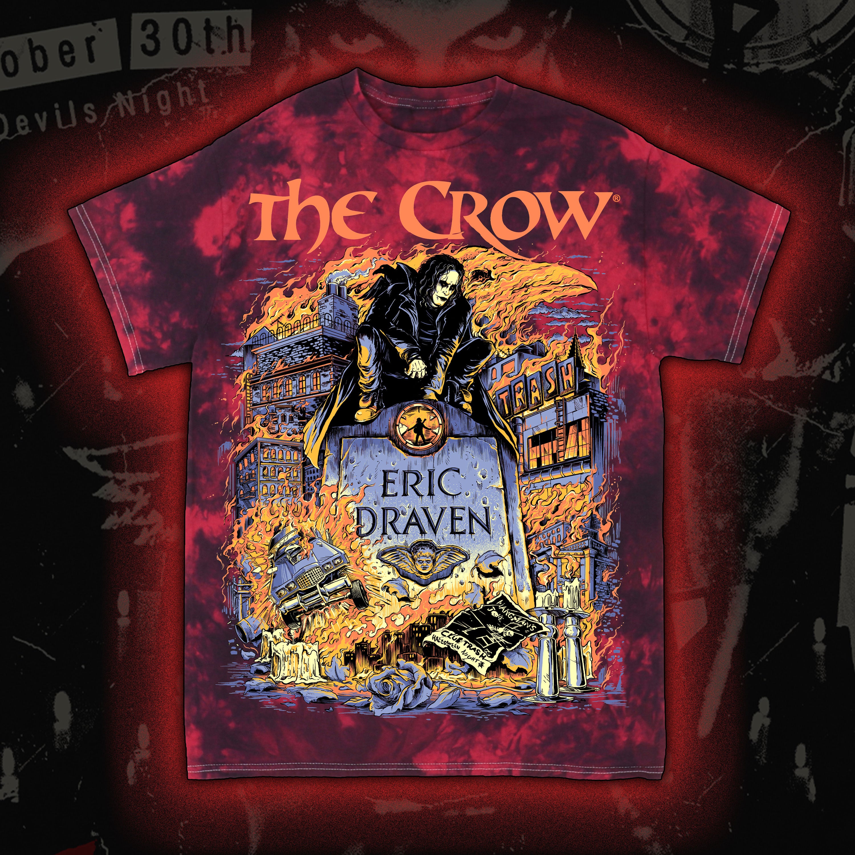 PRE-ORDER: The Crow “Burn” Tie dye