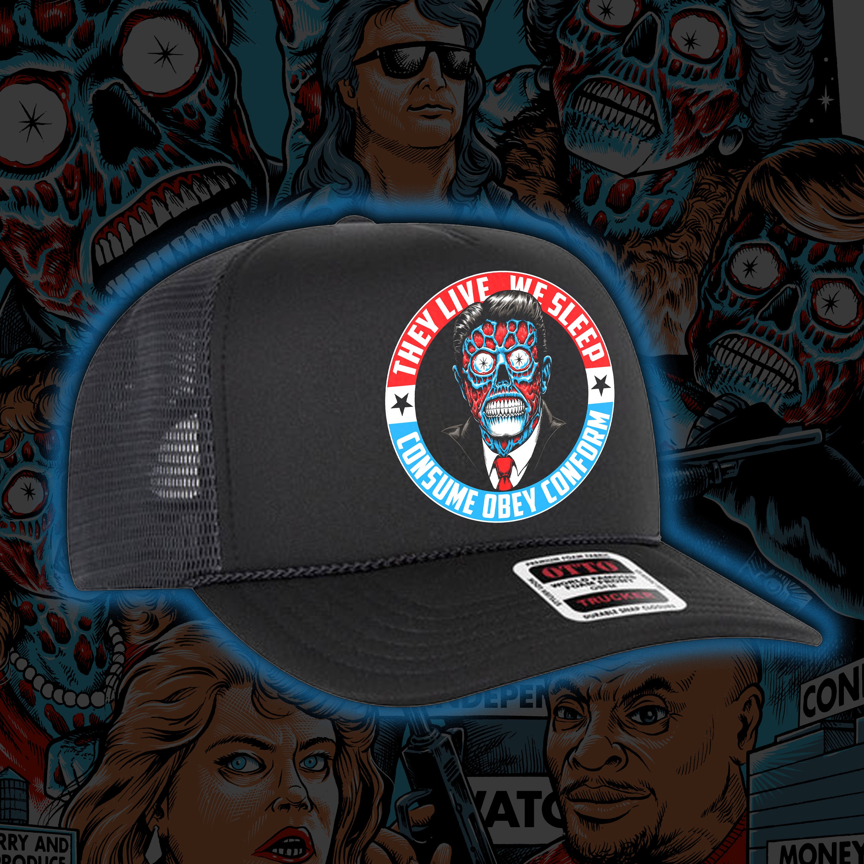 PRE-ORDER: They Live “Consume” Trucker Hat