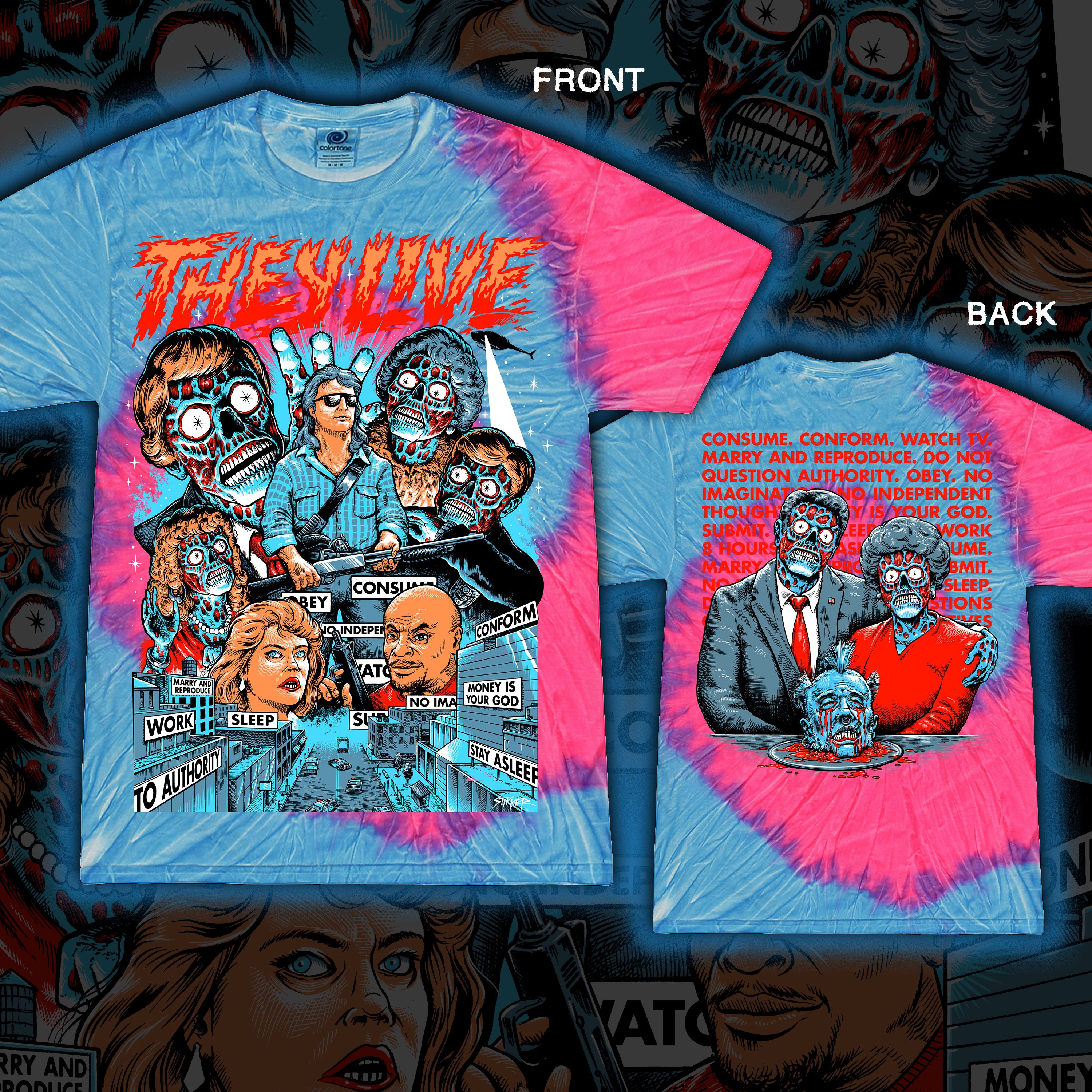 PRE-ORDER: They Live “Dismantle” Tie dye