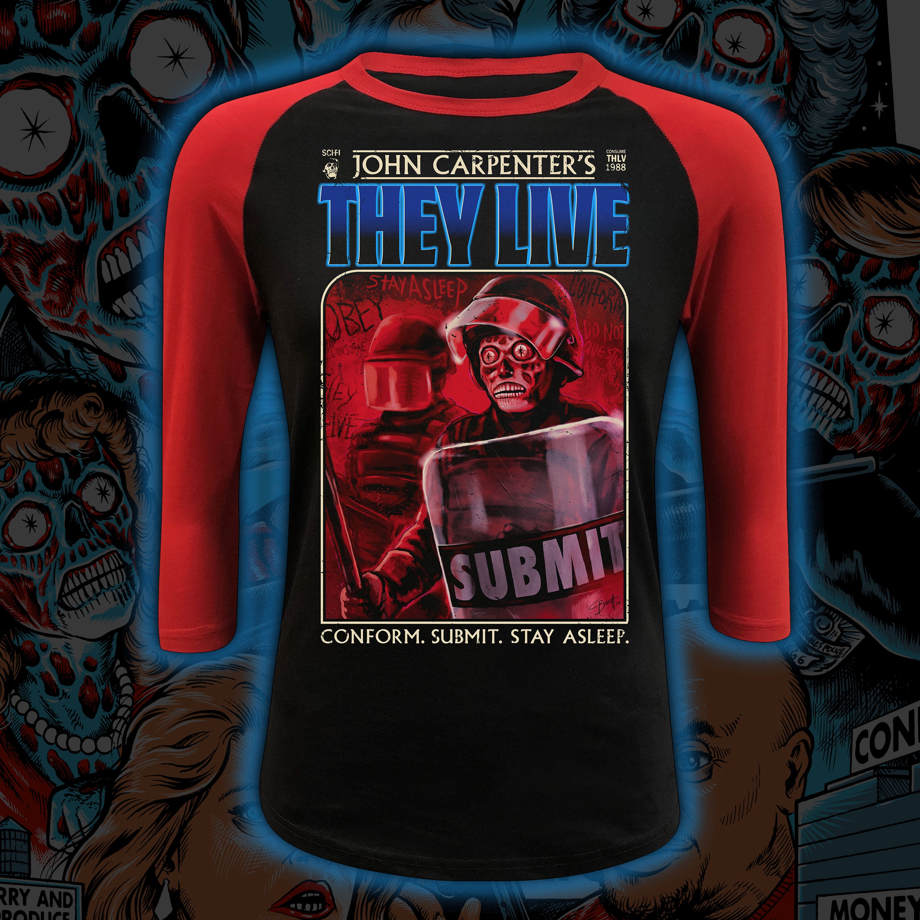 PRE-ORDER: They Live “Obey” Baseball tee