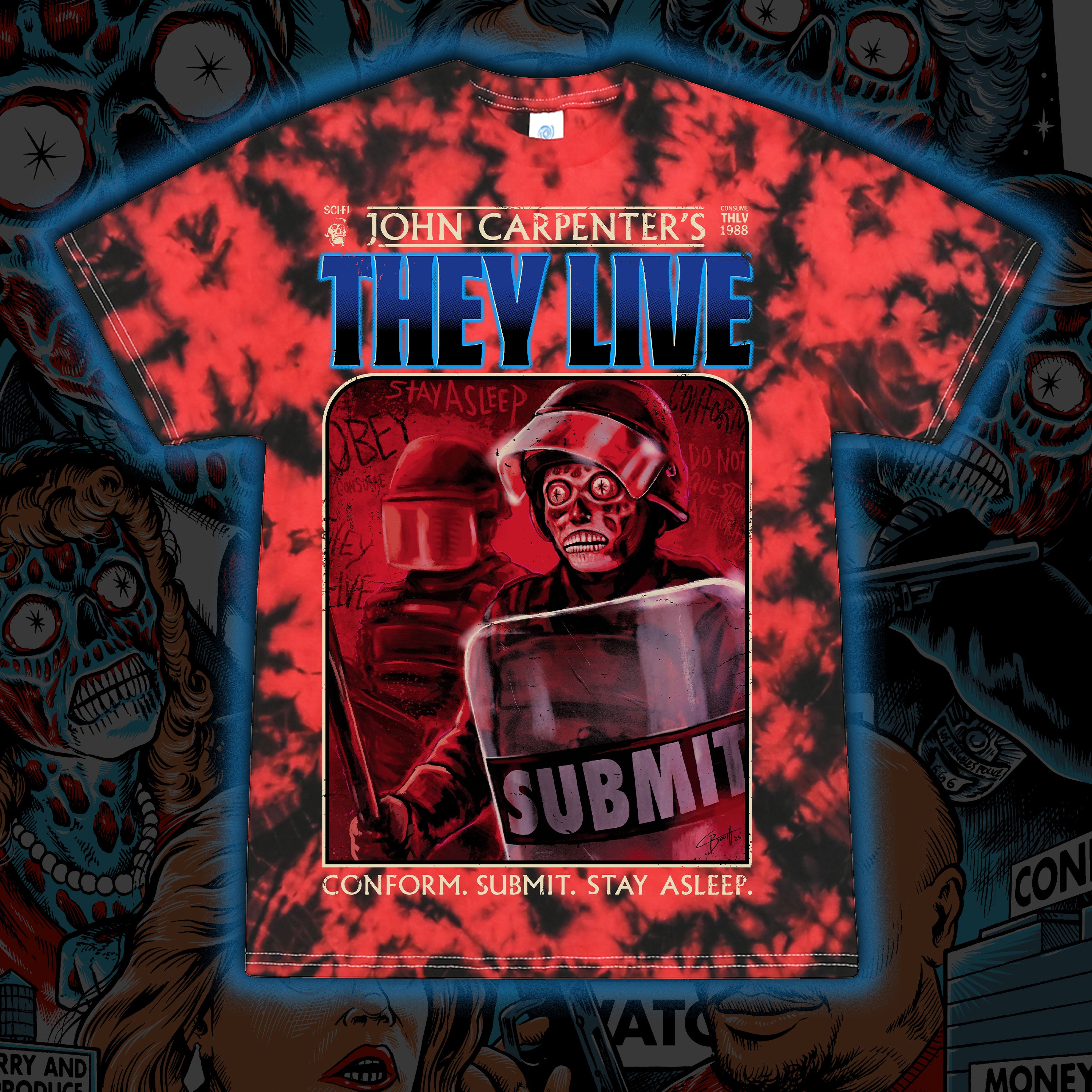 PRE-ORDER: They Live “Obey” Tie dye