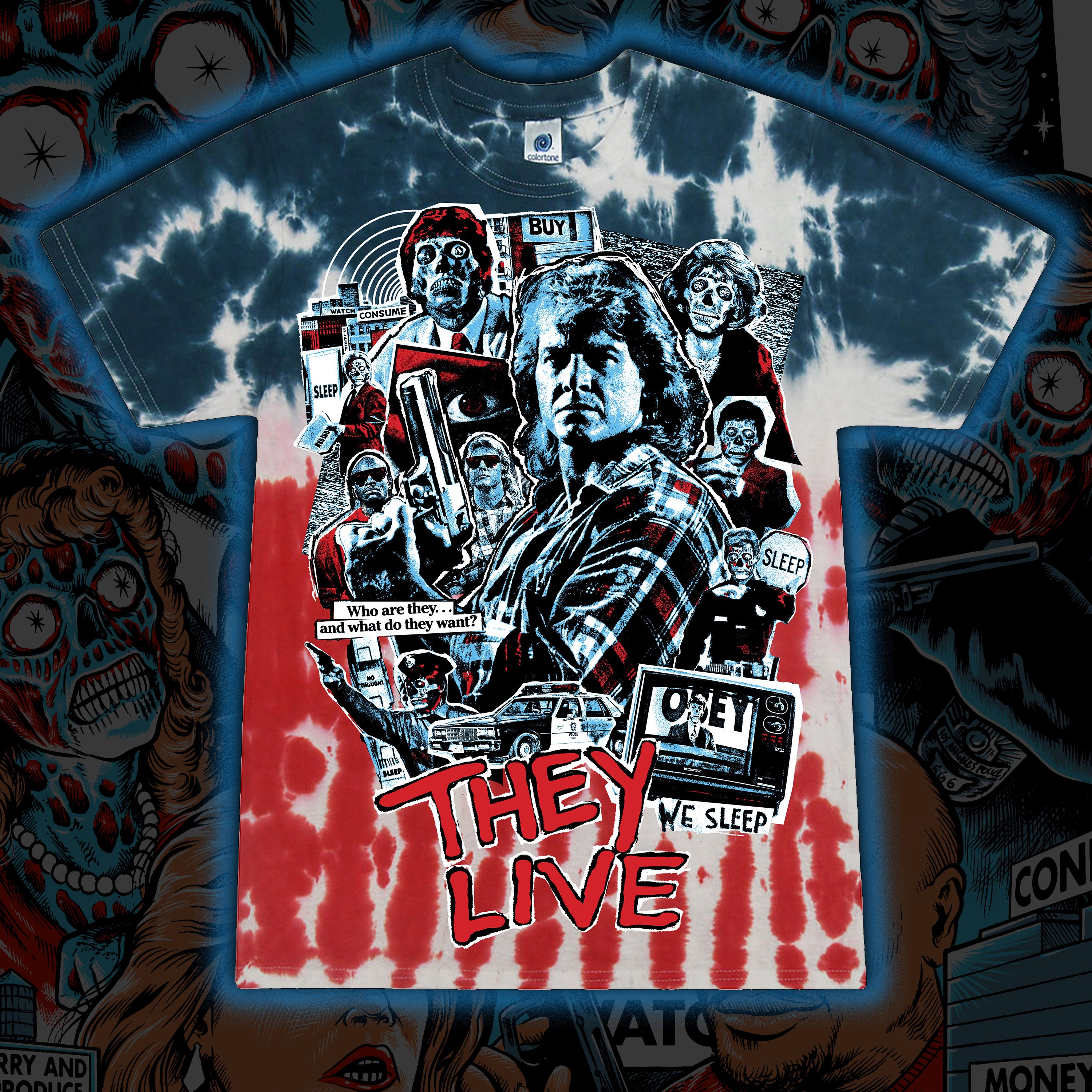 PRE-ORDER: They Live “Free-Enterprisers” Tie dye