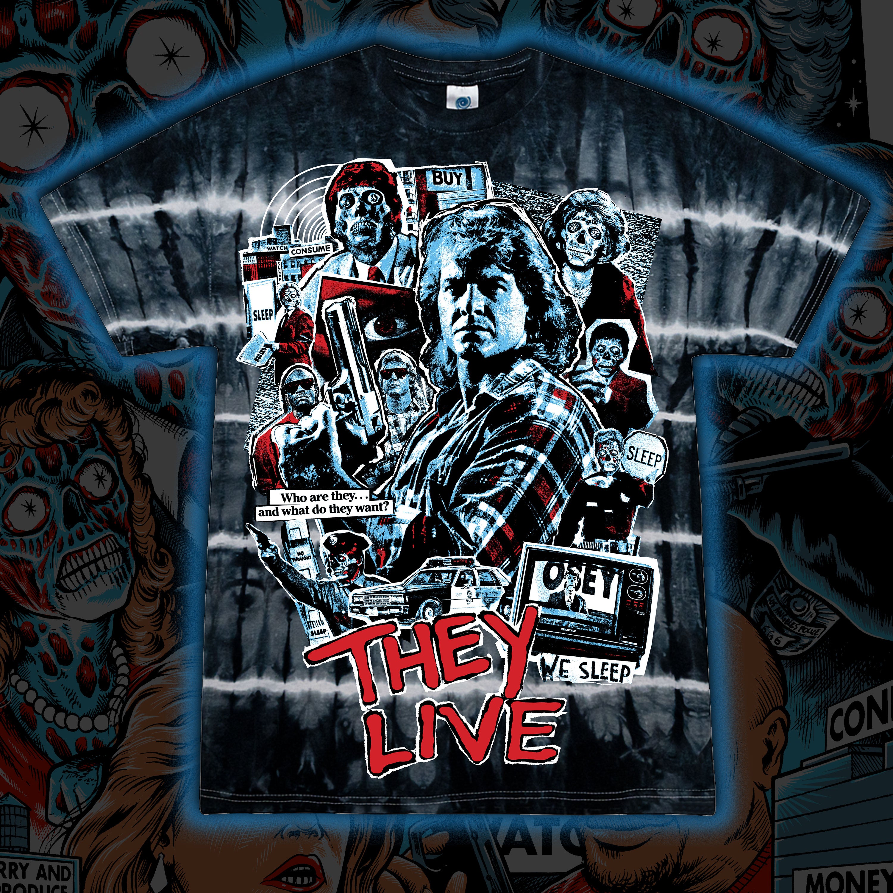 PRE-ORDER: They Live “Watch TV” Tie dye
