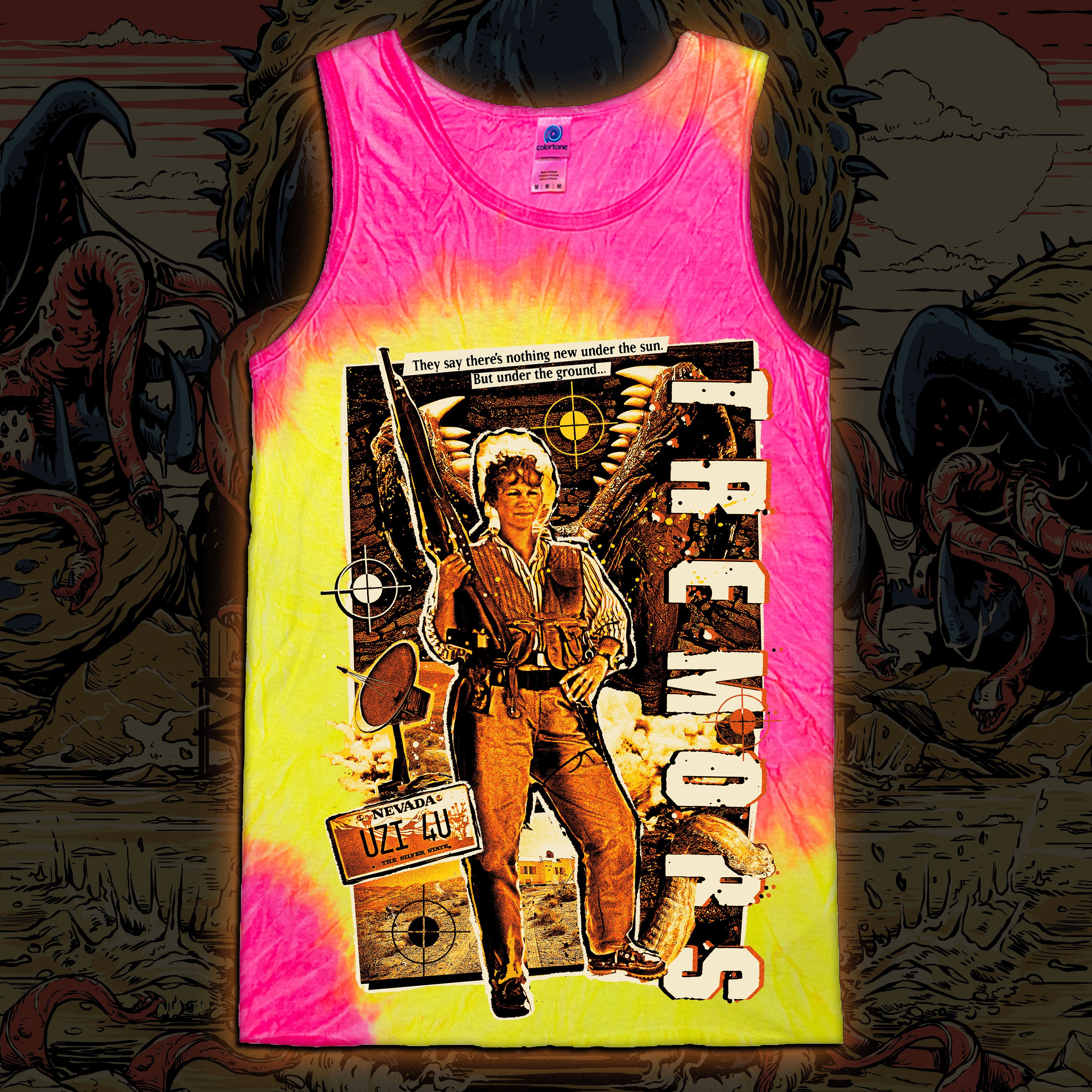 Tremors “Don’t Let Me Down” Tie dye tank top