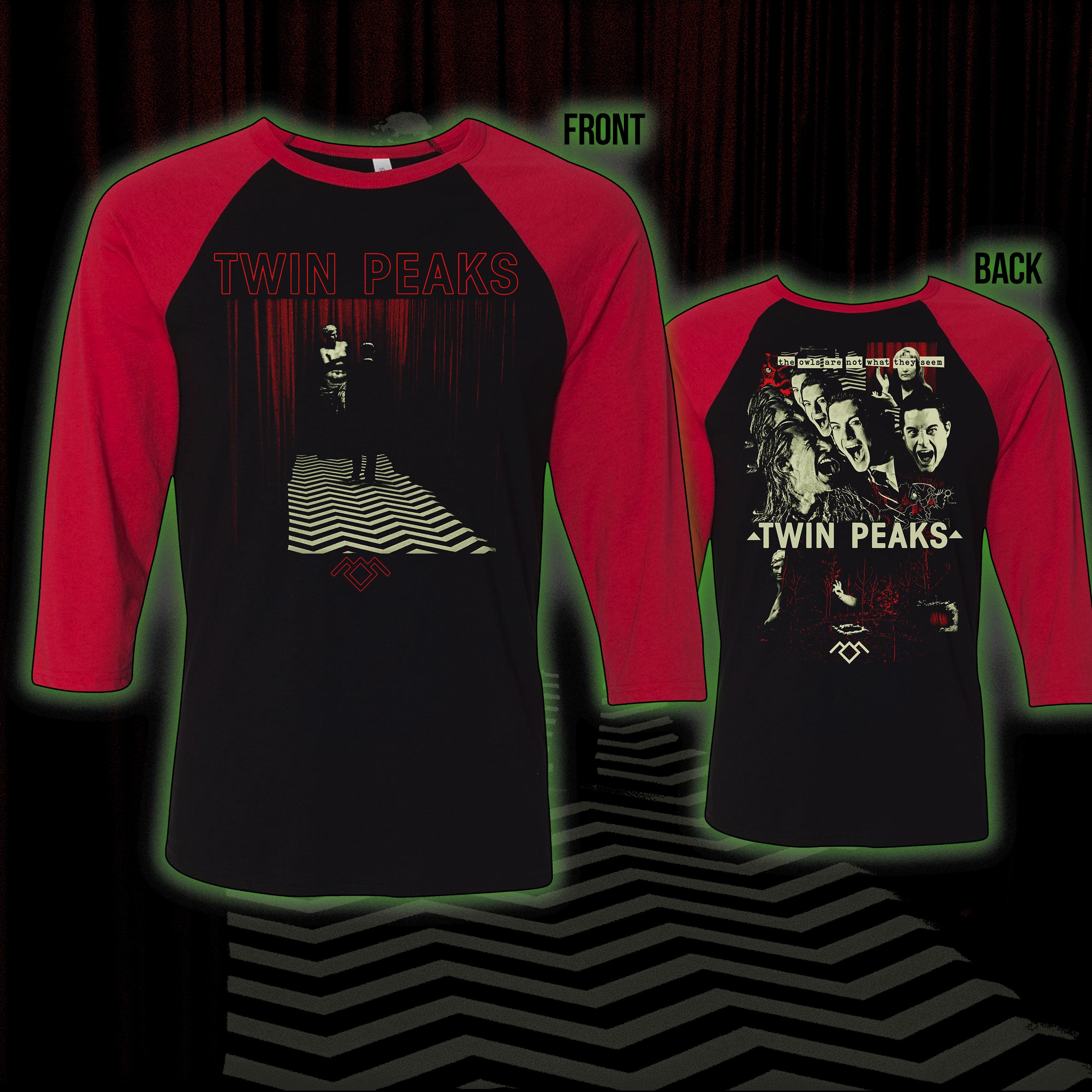 PRE-ORDER: Twin Peaks “Wonderful and Strange” Baseball tee