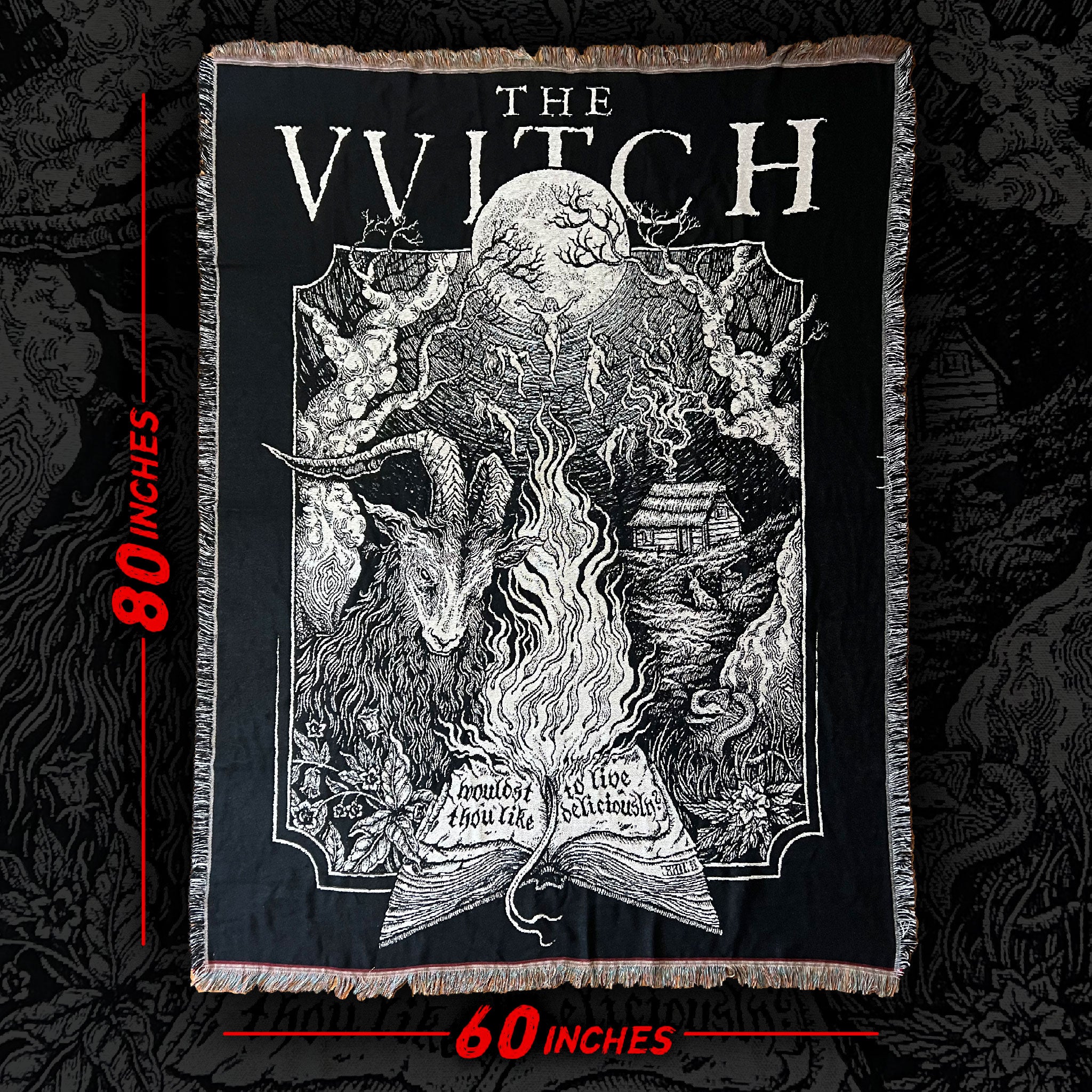 The VVitch "Guide Thy Hand" - 60" x 80" Woven Blanket