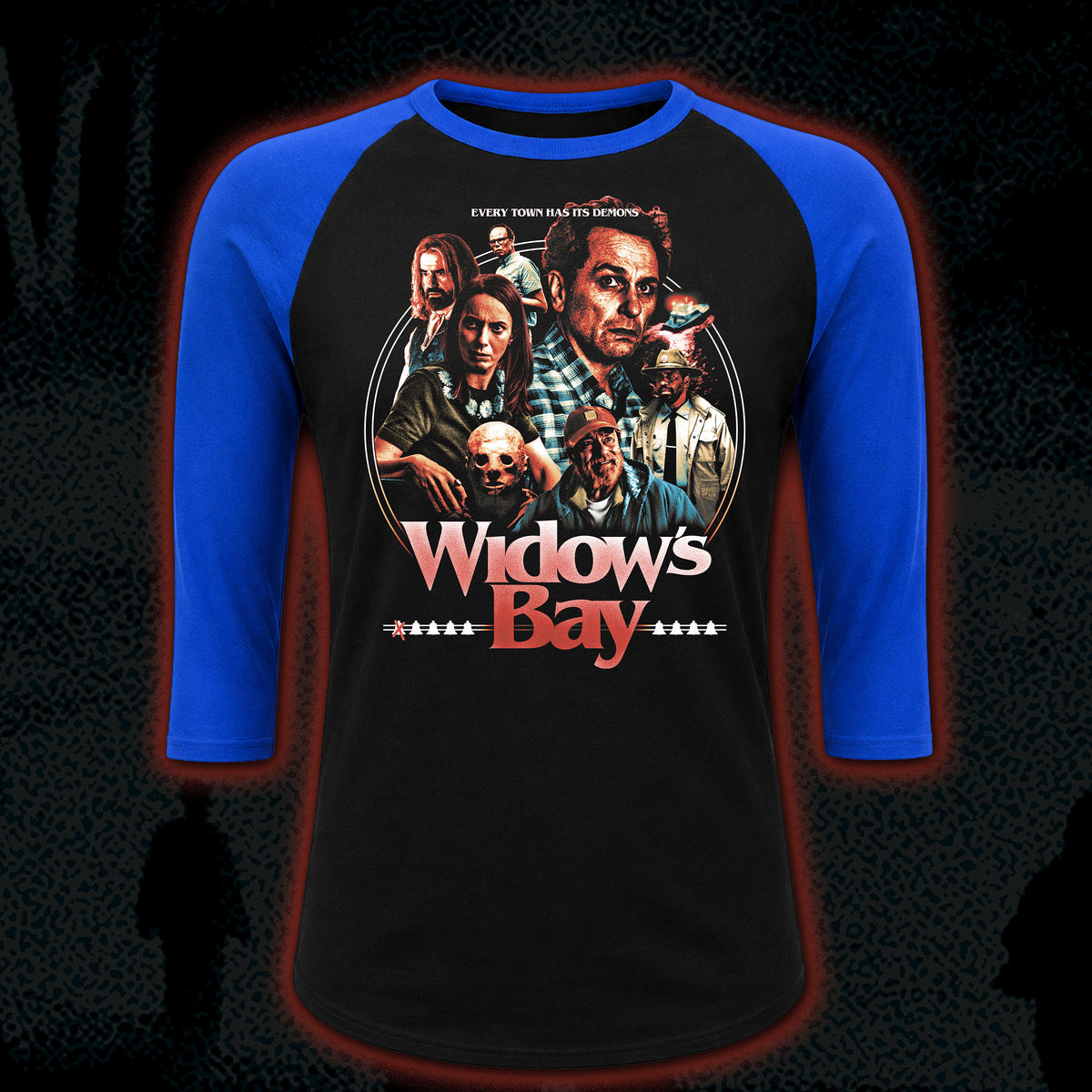 PRE-ORDER: Widows Bay “Definitely Not Cursed” Baseball tee